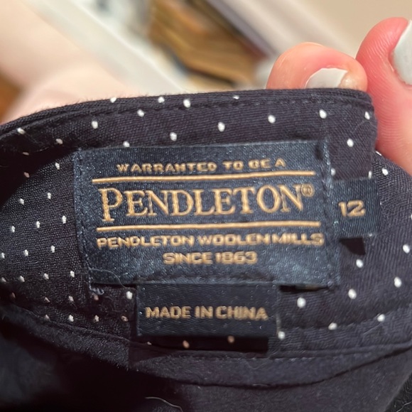 Vintage Pendleton NWT navy polka dot set - Picture 5 of 5